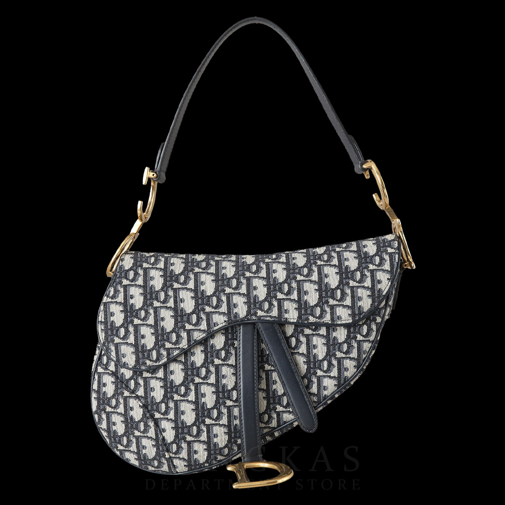CHRISTIAN DIOR(USED)크리스찬디올 오블리크 새들백 미듐 & 스트랩